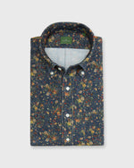 Load image into Gallery viewer, Button-Down Sport Shirt in Ink/Multi Floral Corduroy
