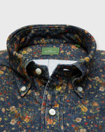 Load image into Gallery viewer, Button-Down Sport Shirt in Ink/Multi Floral Corduroy
