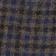 Dress Trouser in Brown/Blue Check Brushed Hopsack