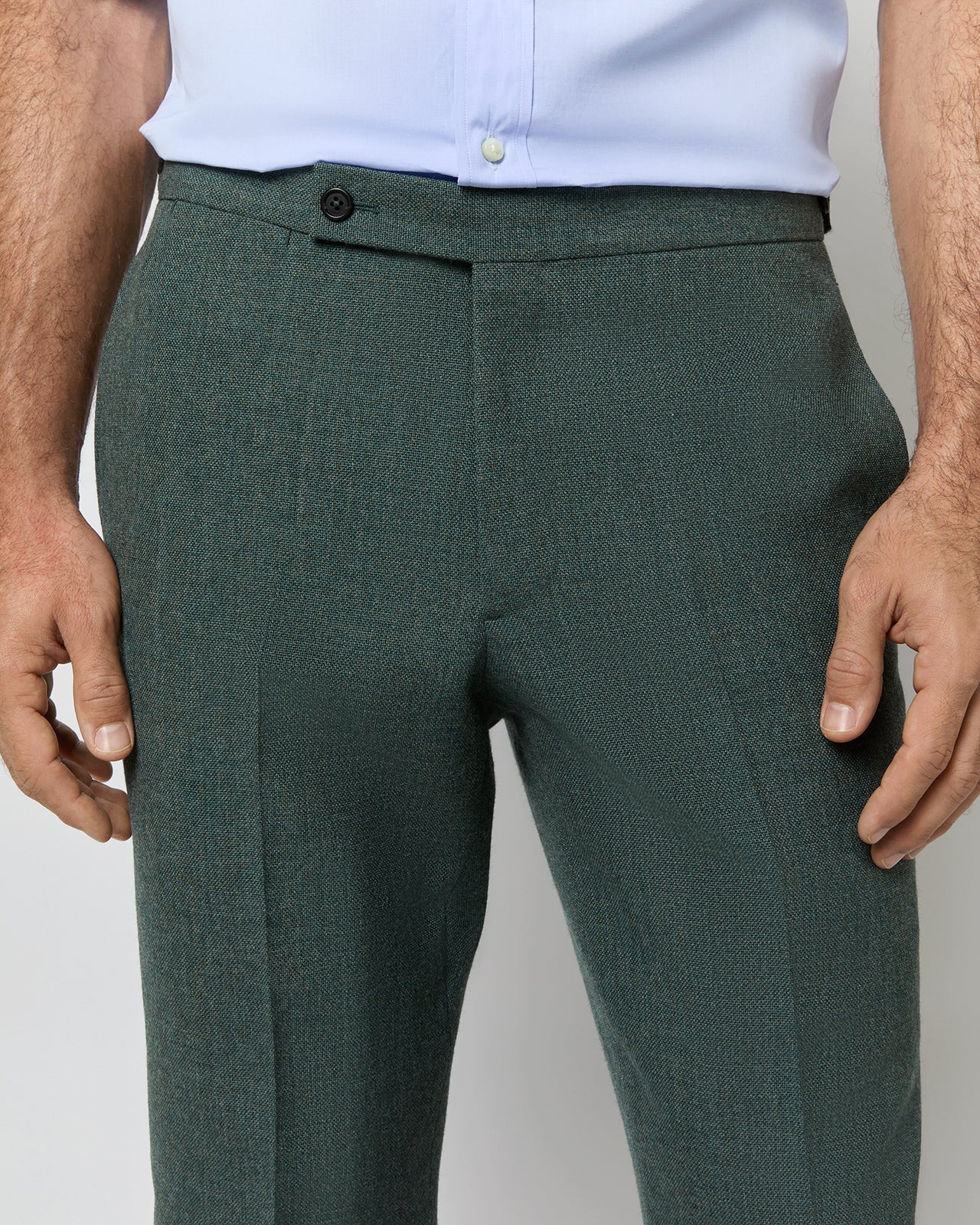 Side-Tab Dress Trouser in Meadow Country Cloth