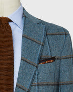 Load image into Gallery viewer, Virgil No. 2 Jacket in Blue/Grey/Mocha Windowpane Tweed
