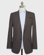 Load image into Gallery viewer, Virgil No. 2 Jacket in Brown/Blue Check Brushed Hopsack
