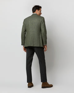 Kincaid No. 3 Jacket in Moss Mix Herringbone Tweed