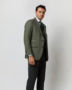 Kincaid No. 3 Jacket in Moss Mix Herringbone Tweed