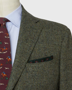 Kincaid No. 3 Jacket in Moss Mix Herringbone Tweed