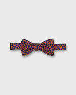 Load image into Gallery viewer, Silk Bow Tie in Navy Morrell Pine
