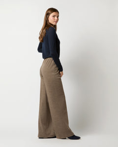 Maura Pull-On Pant in Heather Mink Wool Interlock