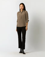 Load image into Gallery viewer, Natalia Blouse in Mink Silk Crepe de Chine
