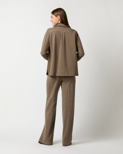 Maura Pull-On Pant in Heather Mink Wool Interlock