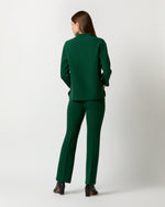 Load image into Gallery viewer, Camilla Top in Forest Double-Faced Stretch Wool Crepe
