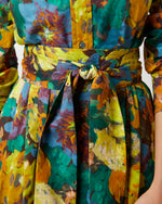 Load image into Gallery viewer, Classic Shirtwaist Maxi Dress in Multi Artists Bouquet Liberty Fabric
