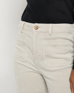 Coco Patch Pocket Jean in Stone Stretch Cord