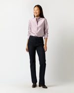 Load image into Gallery viewer, Frill Shirt in Lilac Silk Shantung
