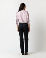 Load image into Gallery viewer, Frill Shirt in Lilac Silk Shantung
