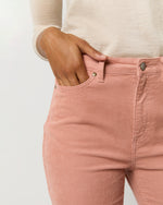 Load image into Gallery viewer, Kendall Flare 5-Pocket Jean in Rose Stretch Cord
