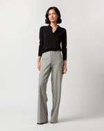 Load image into Gallery viewer, Maura Pull-On Pant in Grey Chalk Stripe Knit
