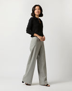 Load image into Gallery viewer, Maura Pull-On Pant in Grey Chalk Stripe Knit
