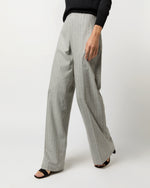 Load image into Gallery viewer, Maura Pull-On Pant in Grey Chalk Stripe Knit
