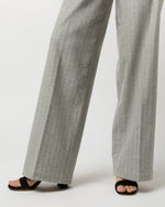 Load image into Gallery viewer, Maura Pull-On Pant in Grey Chalk Stripe Knit
