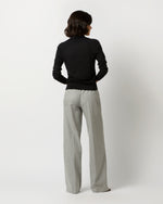 Load image into Gallery viewer, Maura Pull-On Pant in Grey Chalk Stripe Knit
