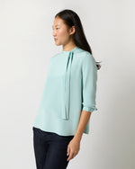 Load image into Gallery viewer, Pippa Top in Mist Silk Crepe de Chine
