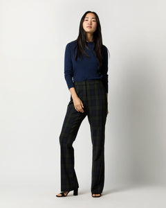 Norah Flare Pant in Blackwatch Stretch Twill