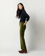 Load image into Gallery viewer, Kendall Flare 5-Pocket Jean in Sage Stretch Velveteen
