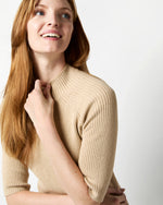 Load image into Gallery viewer, Mackenzie Sweater in Crema Cotton/Silk Yarn
