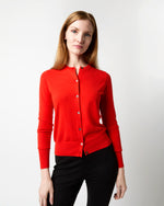 Load image into Gallery viewer, Rosie Cardigan in Spice Cotton/Silk Yarn
