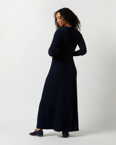 Addie Dress in Navy Techno Yarn