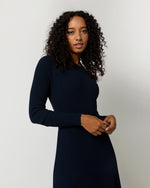 Load image into Gallery viewer, Addie Dress in Navy Techno Yarn
