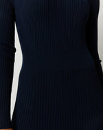 Load image into Gallery viewer, Addie Dress in Navy Techno Yarn
