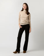 Load image into Gallery viewer, Superfine Funnel-Neck Sweater in Sandstone Cashmere
