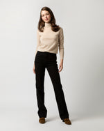 Load image into Gallery viewer, Superfine Funnel-Neck Sweater in Sandstone Cashmere
