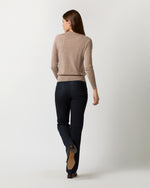 Load image into Gallery viewer, Alida Crewneck Sweater in Toast Cashmere
