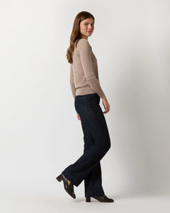 Alida Crewneck Sweater in Toast Cashmere