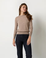 Load image into Gallery viewer, Alida Crewneck Sweater in Toast Cashmere
