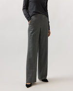Load image into Gallery viewer, Frankie Pant in Black/White Stretch Herringbone
