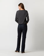 Load image into Gallery viewer, Kate V-Neck Sweater in Heather Charcoal Escorial Wool
