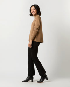 Lisette Turtleneck Sweater in Camel Cashmere