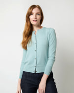 Load image into Gallery viewer, Rosie Cardigan in Seashore Cotton/Silk Yarn
