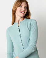 Load image into Gallery viewer, Rosie Cardigan in Seashore Cotton/Silk Yarn
