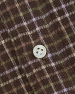 Load image into Gallery viewer, Otto Handmade Sport Shirt in Brown/Lavender/Olive Tattersall Flannel
