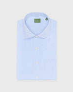 Load image into Gallery viewer, Spread Collar Dress Shirt in Dutch Blue Banker Stripe Poplin
