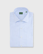 Load image into Gallery viewer, Spread Collar Dress Shirt in Dutch Blue Multi Stripe Poplin
