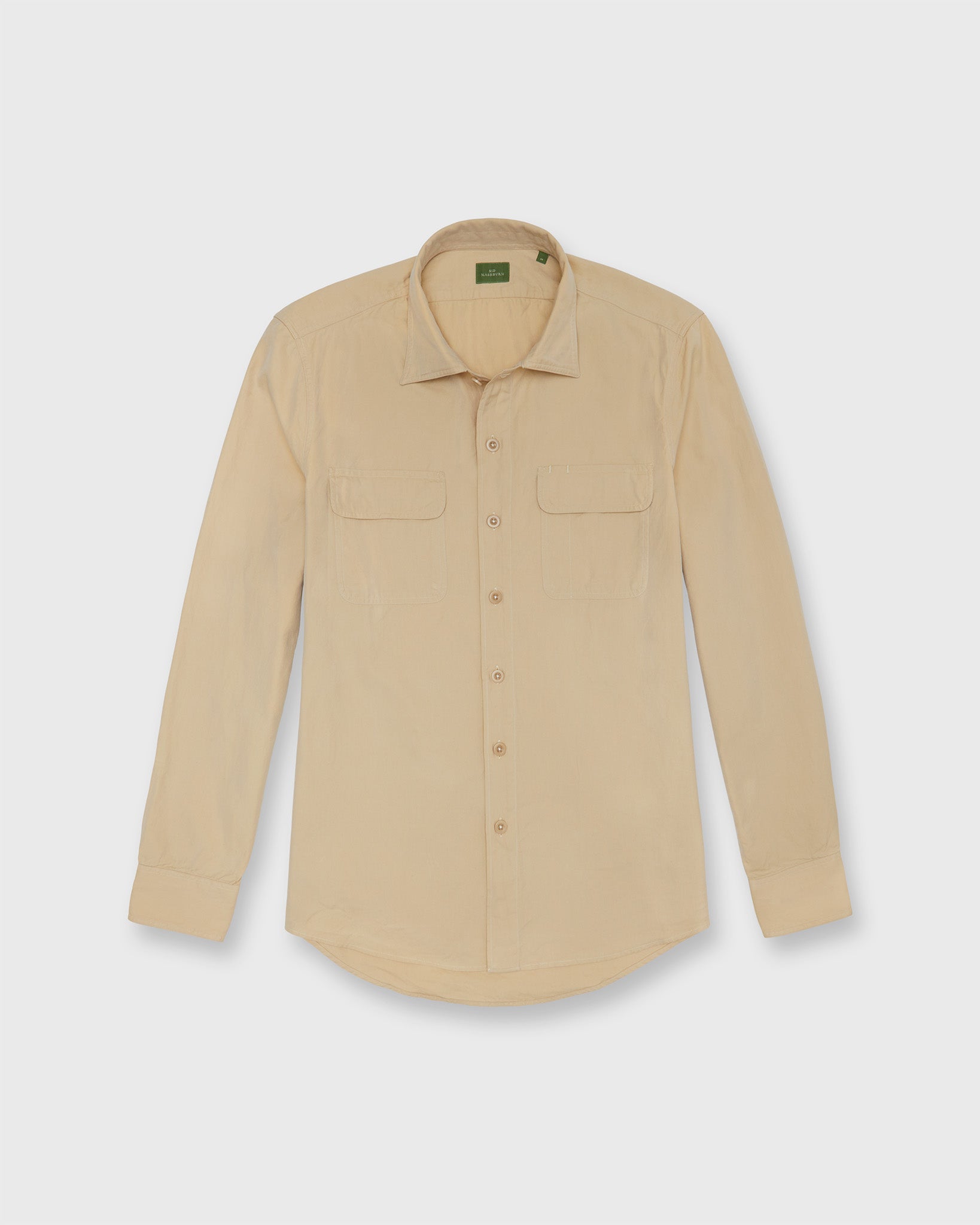 Luke Work Shirt in Sawdust Lightweight Twill