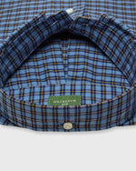 Load image into Gallery viewer, Button-Down Sport Shirt in Sky/Navy/Yellow Check Brushed Oxford
