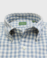 Load image into Gallery viewer, Button-Down Sport Shirt in Storm/Bone Gingham Oxford
