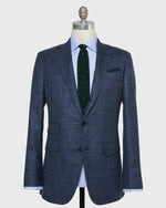 Load image into Gallery viewer, Virgil No. 2 Jacket in Navy/Blue/Green Check Twill
