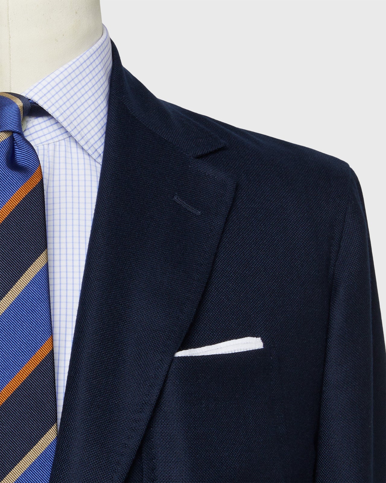 Ghost Blazer in Navy Cashmere Hopsack
